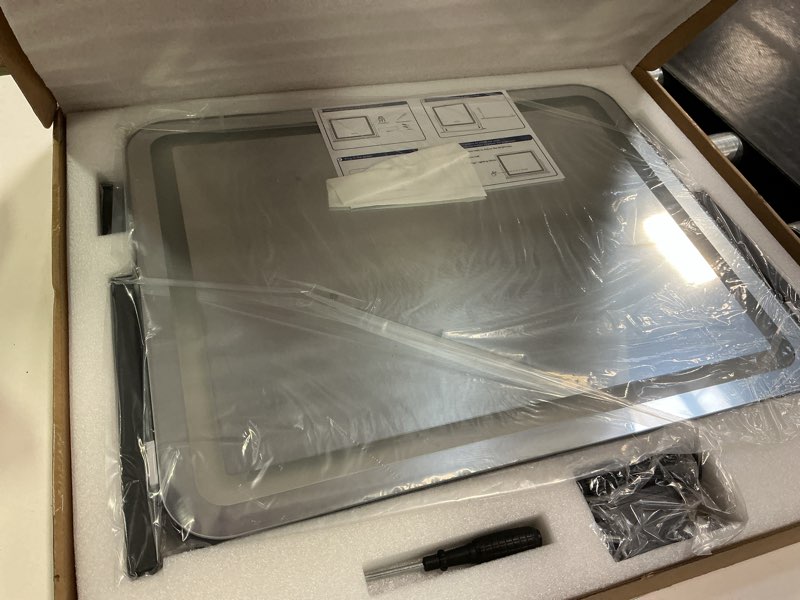 Condition photo showing Good Condition for FENNIO Vanity Mirror with Lights 22"x17",LED Lighted Makeup Mirror,Large Makeup Mirror with Lights,Touch Screen with 3-Color Lighting,Led Mirror Makeup,Dimmable,for Vanity Desk Tabletop,Bedroom Black 22"L x 17"W