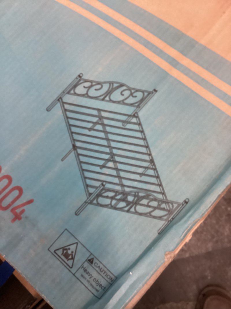 VECELO Full Size Metal Platform Bed Frame with headboard and Footboard, Heavy Duty Mattress Foundati