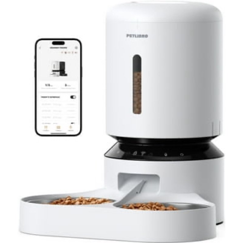 PETLIBRO Automatic Cat Feeder, 5G WiFi Automatic Dog Feeder with Freshness Preservation, 5L Timed Ca