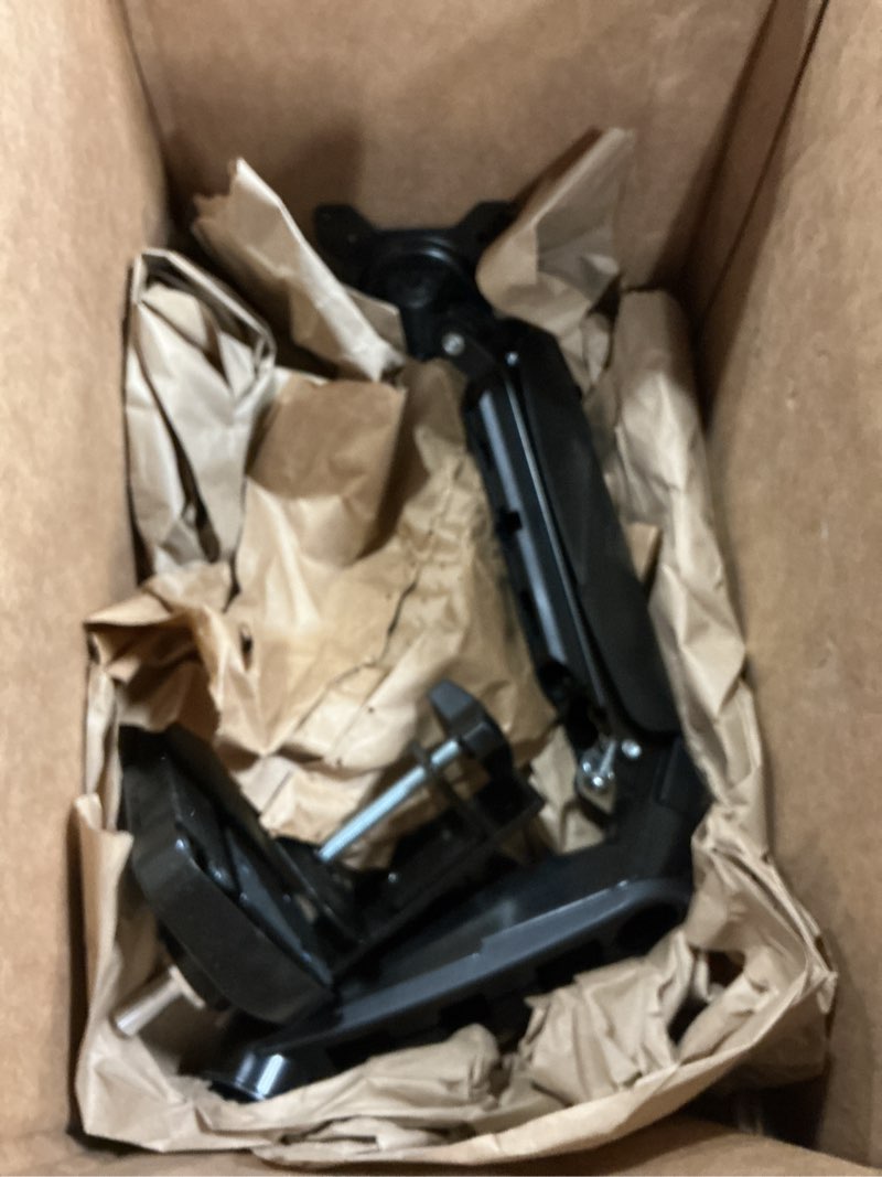 Condition photo showing Good Condition for Amazon Basics Gas Spring Single Computer Monitor Arm Mount, Adjustable, Holds up to 27" Monitors, Black