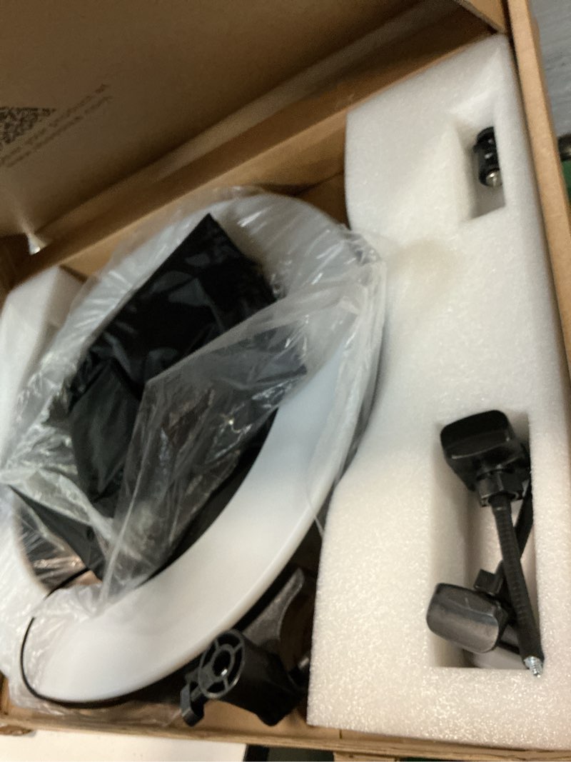 Condition photo showing Good Condition for ubeesize 22'' ring light with 72'' stand, 60w large ring light with phone holder, dimmable led light for makeup barber stylist tattoo youtube tiktok photography standard 22in