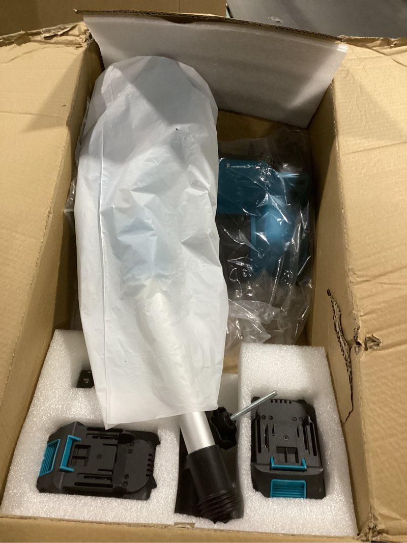 Condition photo showing Good Condition for Cordless Snow Shovel, 21V Cordless Electric Snow Blower with Battery and Charger, 19FT Throw Distance, Lightweight 9.9lb for Driveway, Sidewalk, Steps, Patio(Blue)