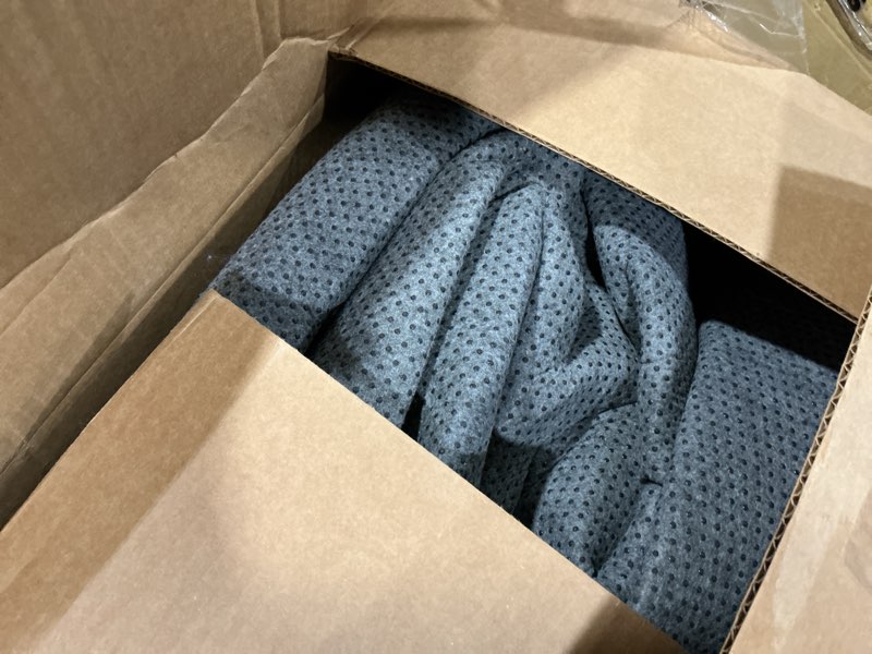 Condition photo showing Good Condition for area rugs 9x12 for living room, ultra soft fluffy rugs for bedroom, non-slip furry large rug for teen girls and boys,nursery kids room dorm home decor, high pile plush floor carpet, tie-dyed blue grey 9x12ft tie-dyed blue grey