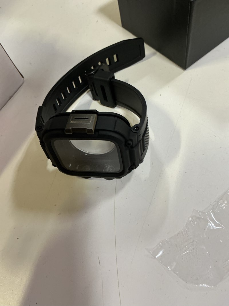 Condition photo showing Good Condition for goton ip68 waterproof rugged band for apple watch 46mm/45mm/44mm with case build-in screen protector – heavy duty sport strap compatible with iwatch series 11/10/9/8/7/6/5/4/se 44mm matte black