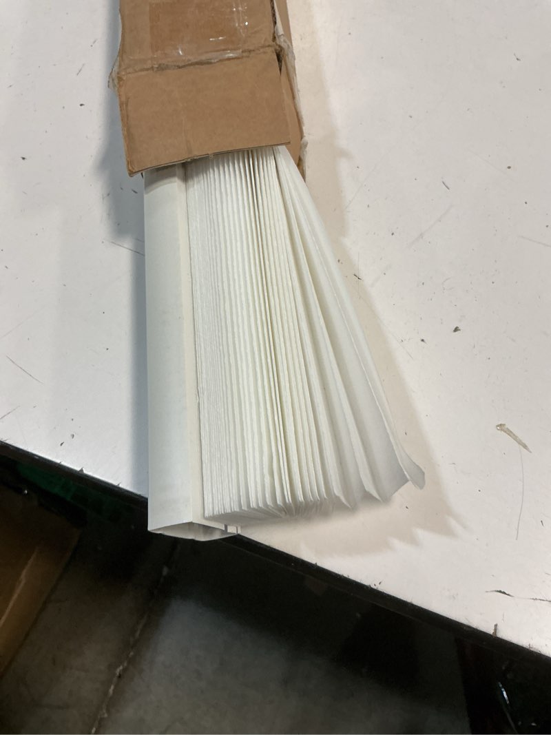 Condition photo showing Good Condition for redi shade no tools easy lift trim-at-home cordless pleated light filtering fabric shade white, 36" w x 64" l, (fits windows 19"- 36") white 36"w x 64"h