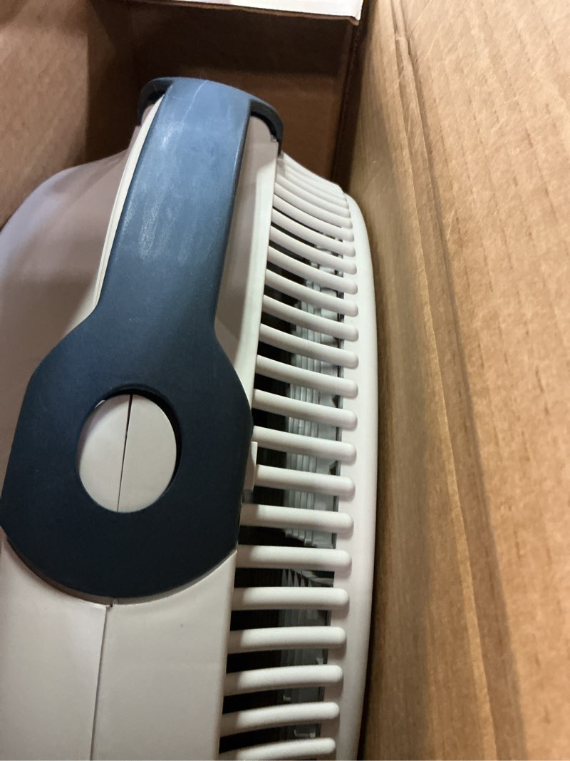 Condition photo showing As Is for lasko wind machine 20  3-speed tilt mechanism floor fan  gray  3300