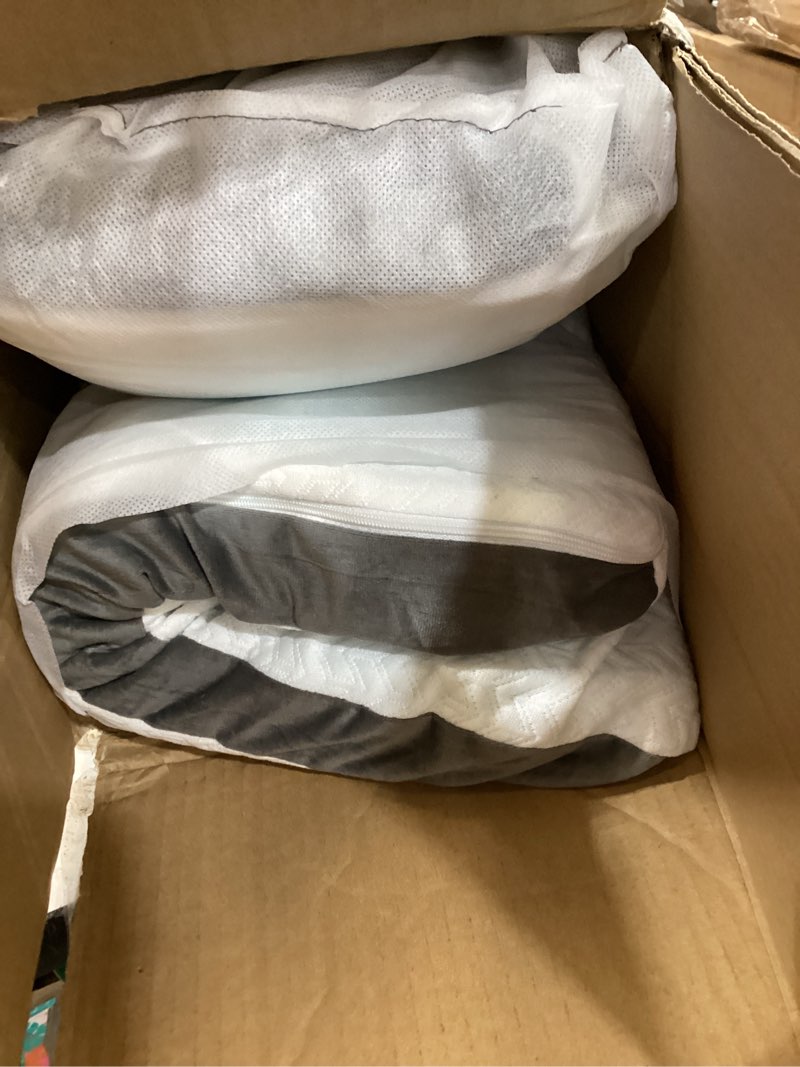 Condition photo showing Good Condition for vekkia 2pcs wedge pillow for sleep apnea,wedge pillow for acid reflux,independent memory foam for sleeping,back pain,gerd,heartburn,snoring,triangle elevated pillow for after surgery/leg/neck 24''x22''x7.5''