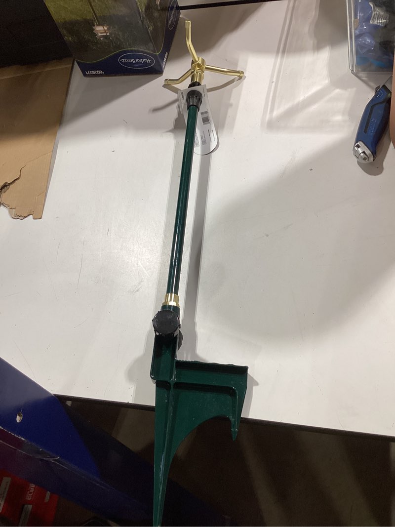 Condition photo showing Good Condition for orbit 2000-sq ft rotating spike lawn sprinkler