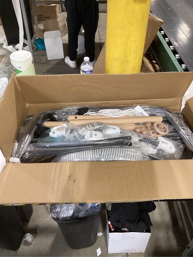 Condition photo showing Good Condition for 2-in-1 Baby Jumper & Swing - Foldable Stand, Stable Toddler Swing Set for Indoor & Outdoor Use (Black)