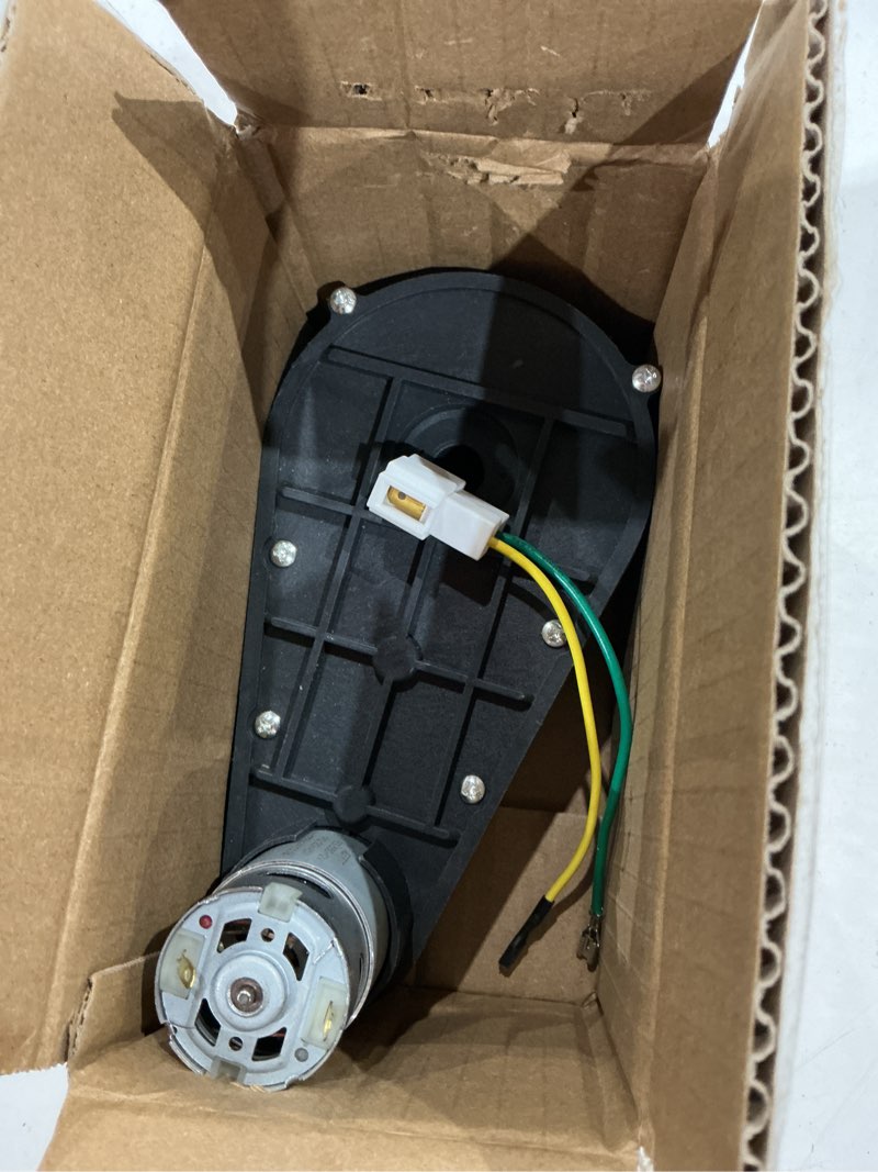 Condition photo showing As Is for 12v 550 40000rpm high speed steel gears motor gearbox for power wheels motor upgrade,12 volt electric hubs motor assembly heavy duty gearbox for kids ride on toys car replacement parts 12v rs550 40000rpm