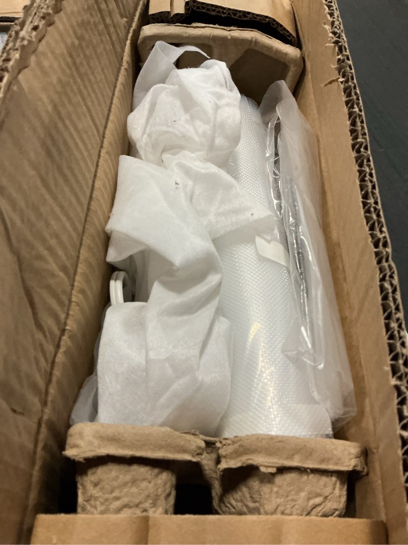 Condition photo showing As Is for foodsaver compact vacuum sealer machine with airtight bags and roll - ideal for sous vide and airtight food storage, white