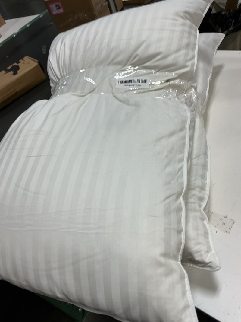 Condition photo showing As Is for COZSINOOR Goose Feather Pillows Queen Size - Pack of 2, Hotel Down Bed Pillow for Sleeping, Soft 600