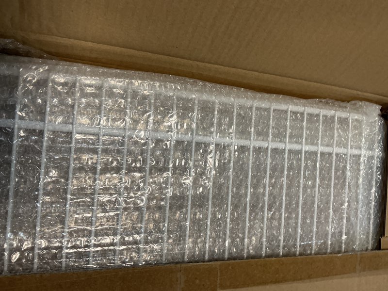 Condition photo showing New/Like New for 297441904 wire shelf shelves, refrigerator rack grates replacement for frigidaire freezer cfuf14qwf, fffu14f1rw4, fffu14f2qwb,fffu14f2qwa,cfuf14tw1,cfuf14tw0