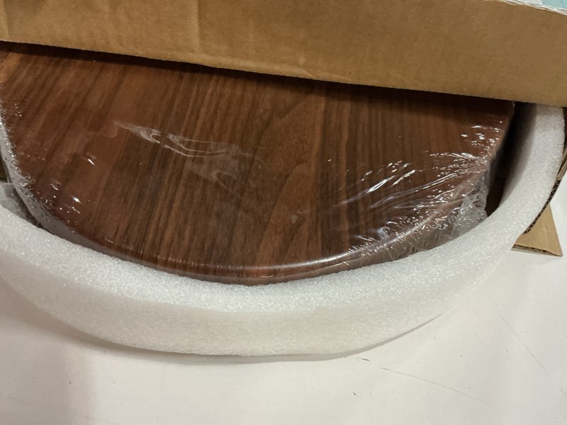 Condition photo showing New/Like New for Angol Shiold Elongated Wooden Toilet Seat with Zinc Alloy Hinges, Easy to Install and Clean, Anti-pinch, Walnut Zinc Alloy Hinge Walnut