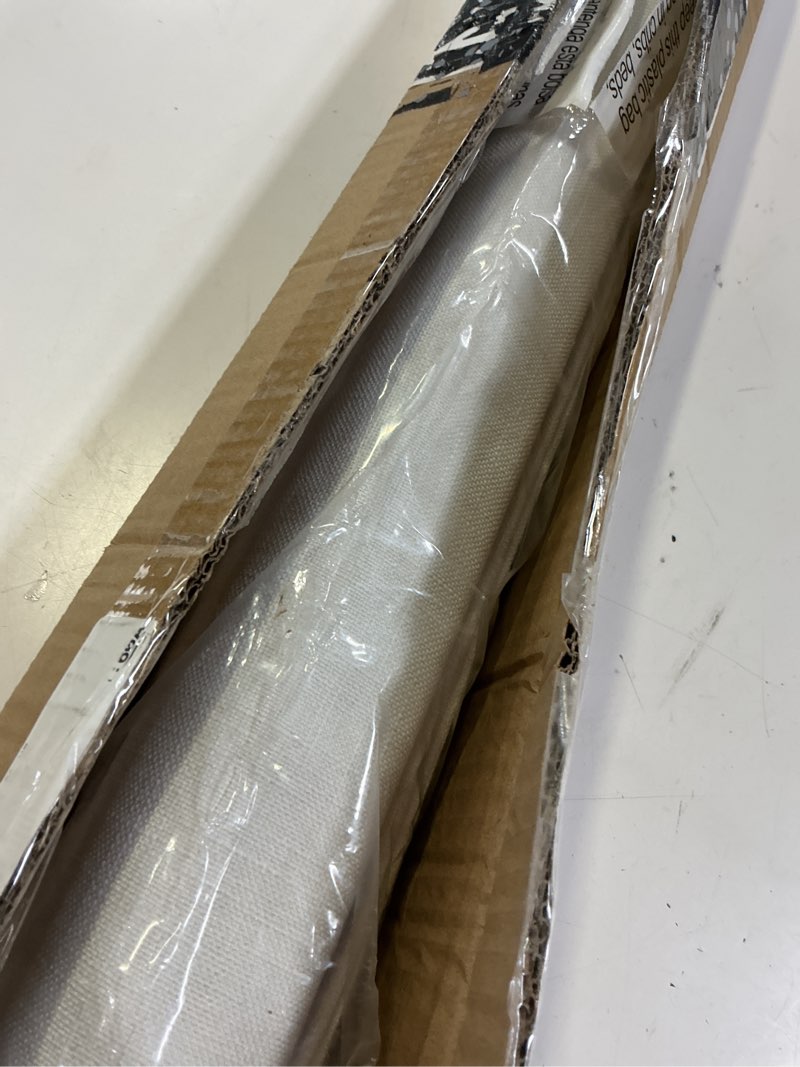 Condition photo showing Good Condition for lazblinds no tools no drill tdbu cordless roman shades for window, thermal insulated uv blocking, 100% blackout fabric blinds for bedroom & living room, 30" w x 64" h, blackout - white blackout - white 30"w x 64"h