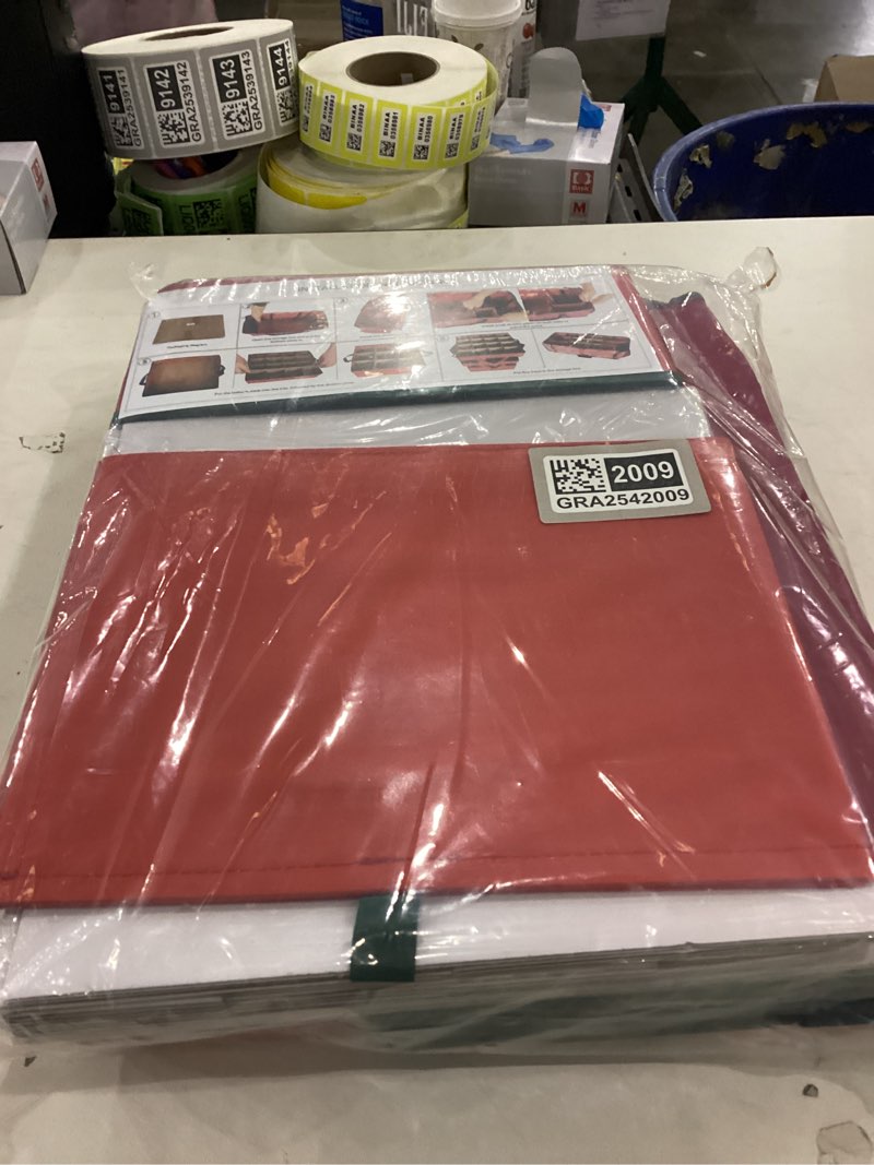 BIEBOS 2-In-1 Christmas Decoration Ornament Organizer Box? Movable Pallet Santas Bags Ornament Stora