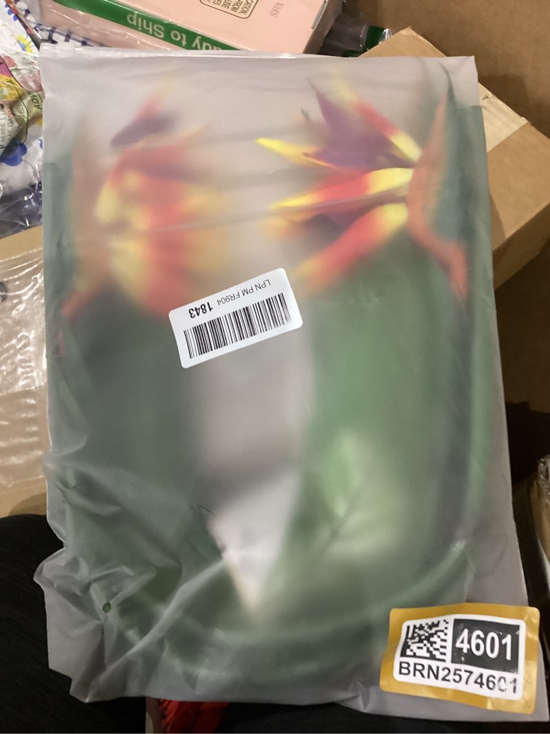 Condition photo showing New/Like New for 8 PCS Bird of Paradise Artificial Plant Combo Palm Leaves,4 Faux Bird of Paradise Plant with 4 Artificial Palm Leaves for Wedding Garden Office Home Indoor and Outdoor Decor(Orange) ?c?31.5 Inch Orange?8 Pcs?