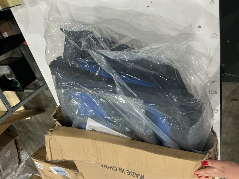 Condition photo showing Good Condition for yiertai seat covers compatible with ford f-series for 2009-2023 f150 2017-2023 f250 f350 f450 truck crew cab supercab super duty supercrew king ranch waterproof leather(2 pcs front/black-blue)