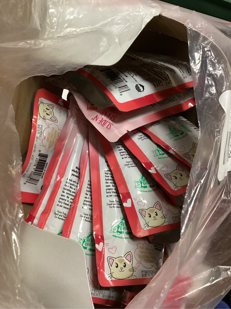 Condition photo showing Good Condition for (Best by 22/April/2028)Weruva Wet Cat Food, Name Dat Tuna with Tuna Pate, 5.5oz Slide N Serve Pouch, Pack of 12
