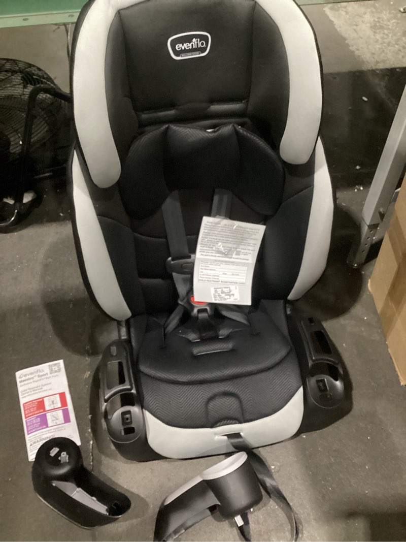 Condition photo showing Good Condition for evenflo maestro sport booster car seat (granite gray)