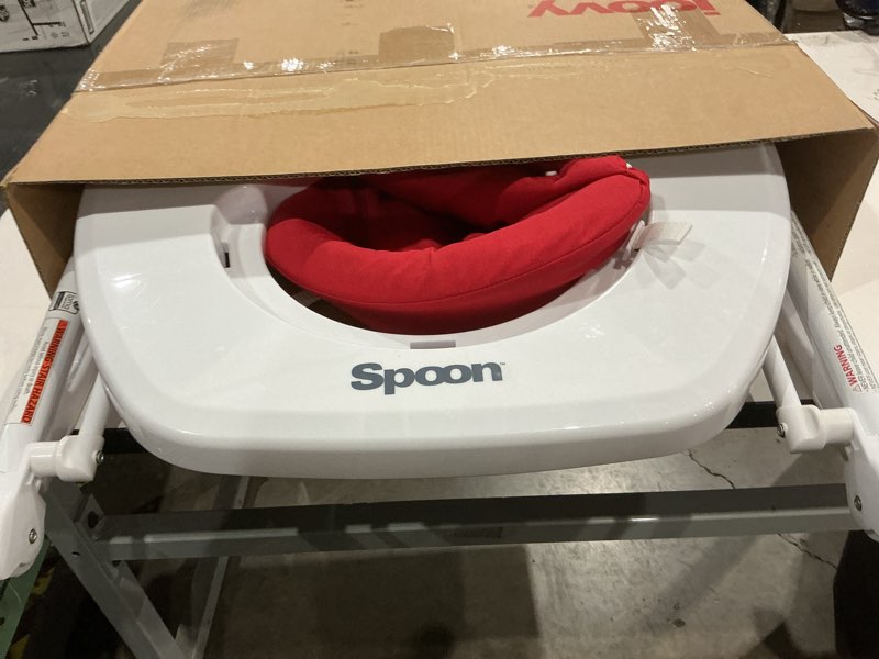 Condition photo showing Good Condition for joovy spoon baby walker & activity center featuring three adjustable heights, extra-large tray, and 30 lb weight capacity - jpma safety certified, red