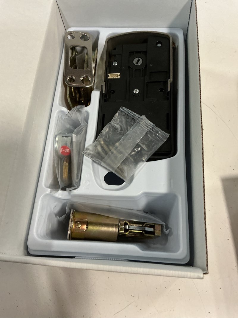 Condition photo showing Good Condition for kwikset smartcode 260 traditional satin nickel keypad electronic deadbolt lock ft. smartkey