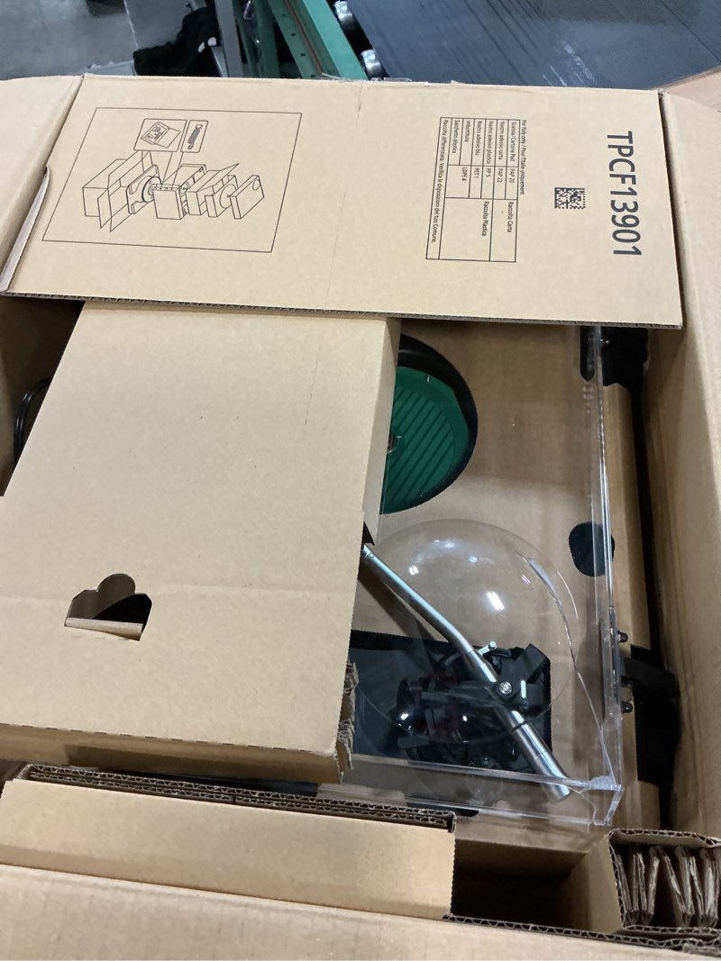 Condition photo showing As Is for Technics Turntable, Premium Class HiFi Record Player with Coreless Direct, Stable Playback, Audiophile-Grade Cartridge and Auto-Lift Tonearm, Dustcover Included – SL-100C, Black (SL-100C-K)