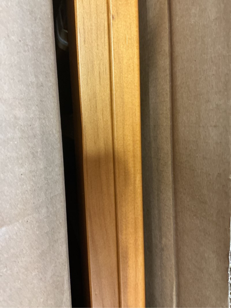 Condition photo showing Good Condition for Ingenuity Wood Banister & Stair Safety Pet and Baby Gate, 32"-48" Wide, 33" Tall, Install Banister to Banister or Wall, or Wall to Wall in Doorway or Stairway, Banister and Hardware Mounts - Cherry Oak