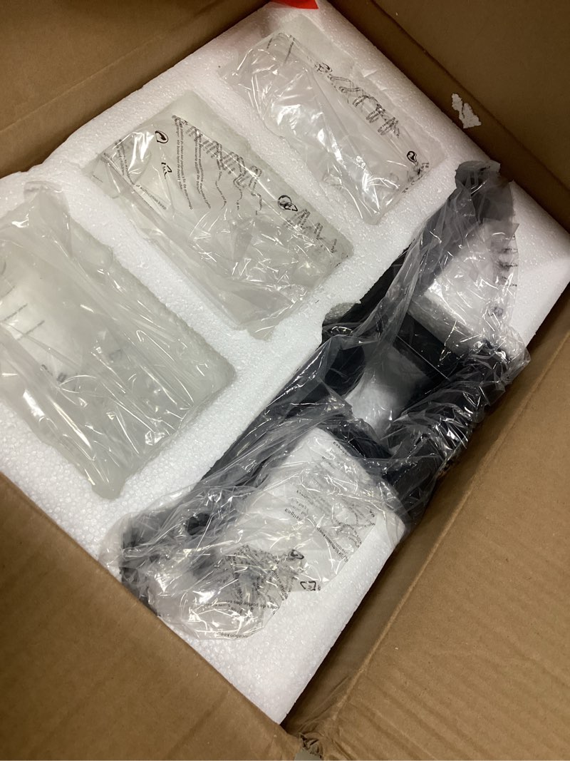 Condition photo showing Good Condition for wilon vanity light bathroom, 3 light black light fixtures, modern vanity light with clear glass shade, e26 base lights over mirror, vanity lights for bathroom kitchen black 3-light