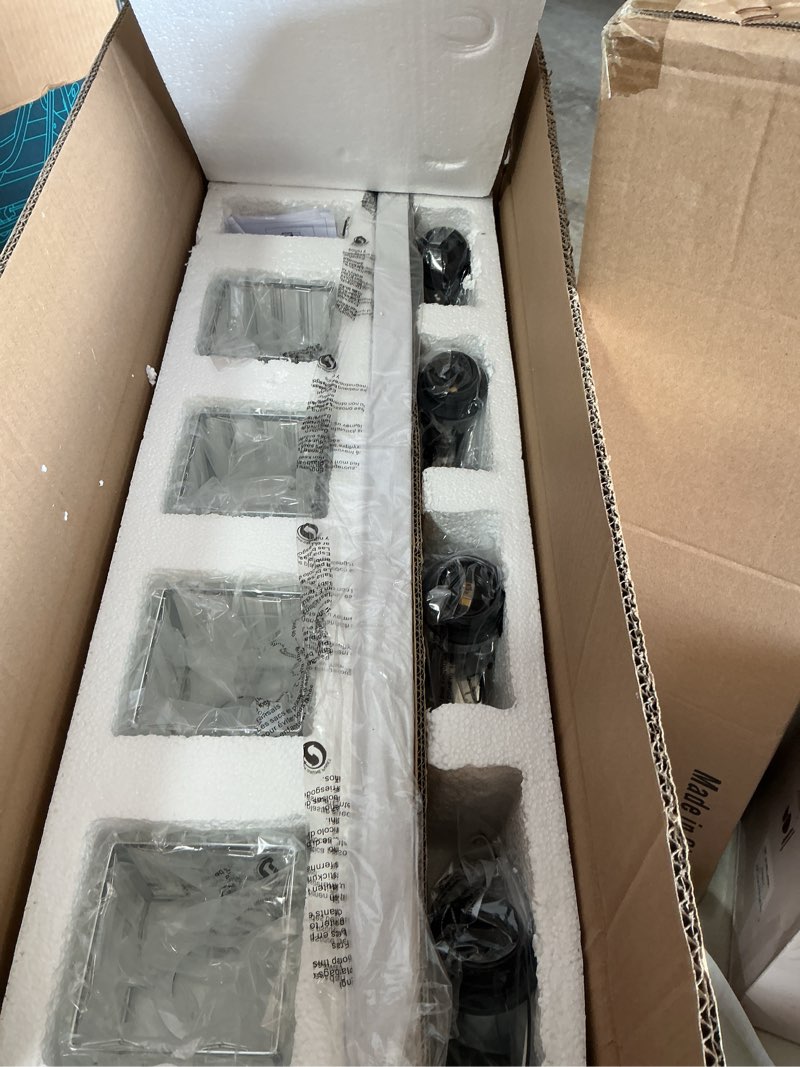 Condition photo showing New/Like New for modern bathroom vanity light 4-lights chrome crystal wall lamp bathroom modern crystal vanity lighting chrome crooked 4-light