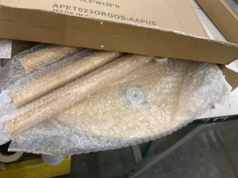 Condition photo showing New/Like New for Apicizon Small Round Side Table, Modern Light Wood Side Table Bedside Nightstand End Table for Small Spaces, Bedroom, Living Room, 16.5 x 20 Inches, Natural All Natural 1