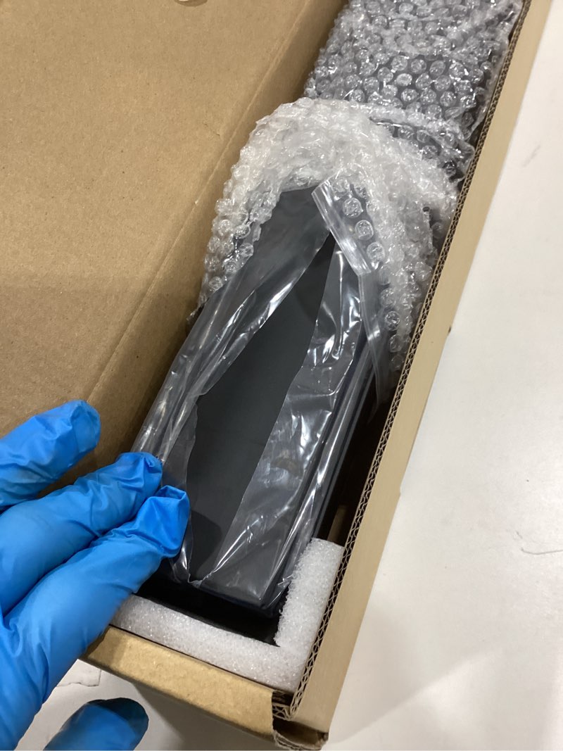 Condition photo showing As Is for 24-Inch Linear Shower Drain with Tile Insert Grate, SUS 304 Stainless Steel Linear Drain, Matte Black Long Rectangle Shower Floor Drain with Leveling Feet, Hair Strainer, Fits Bathroom Matte Black 24 Inch