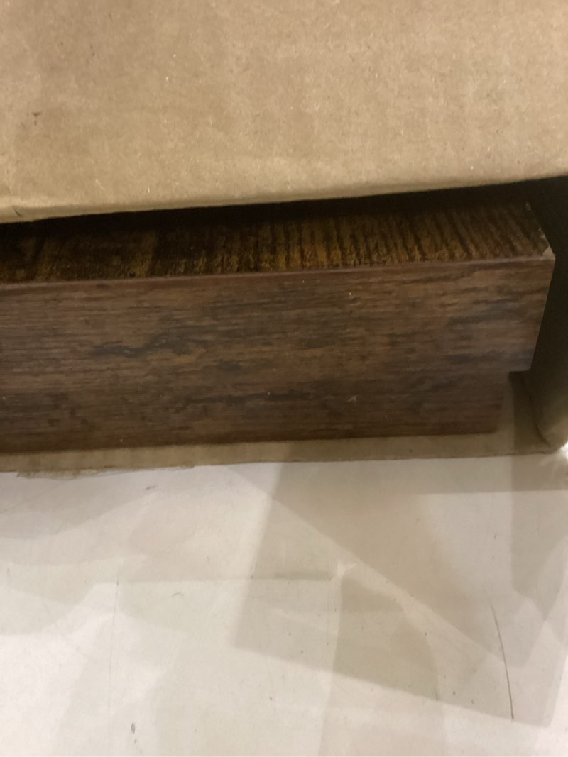 Condition photo showing New/Like New for BAYKA Floating Shelves, 22.5 inch Rustic Wood Wall Mounted Shelves for Bedroom, Living Room, Kitchen & Office, Hanging Display Shelf with 22 lbs Capacity (Rustic Brown,Set of 2) B. Rustic Brown - Americana Farmhouse Style 22.5inches