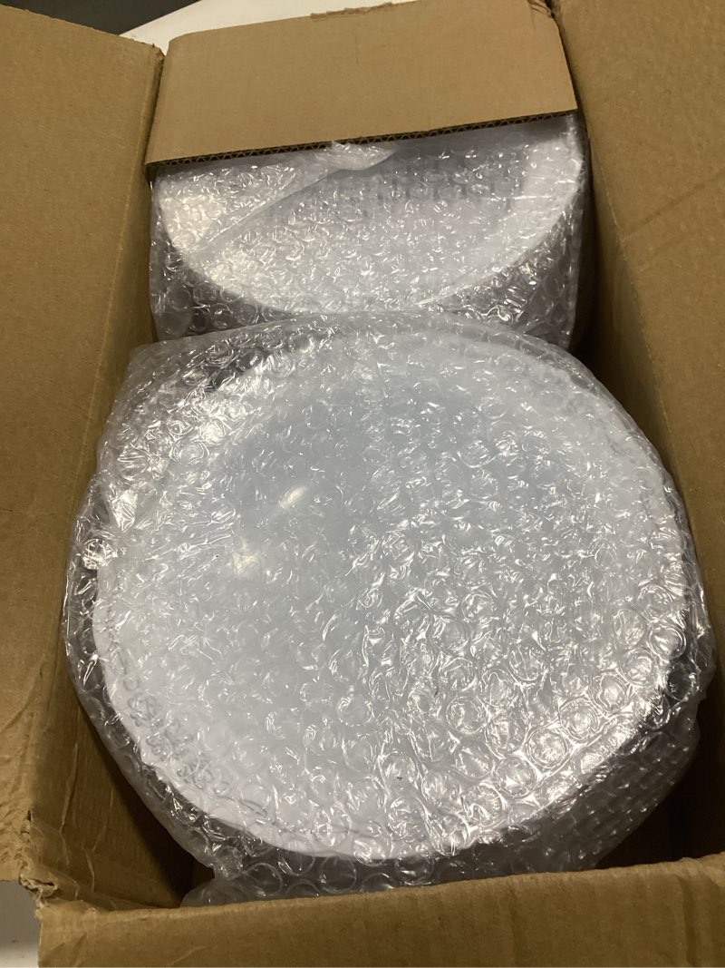 Condition photo showing Good Condition for dayammi 100 pack plastic bowls with silver rim, 12oz disposable soup bowls, heavy duty dinner bowls for weddings, silver disposable bowls parties, dinners, catering and everyday use silver 100pcs