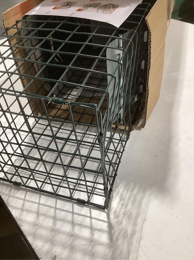 Condition photo showing As Is for HOMESTEAD Heavy Duty Live Trap - Professional Style One-Door Live Animal Traps for Rabbit, Squirrel, Possum, Skunk, Kitten, Mink Small 24 inch