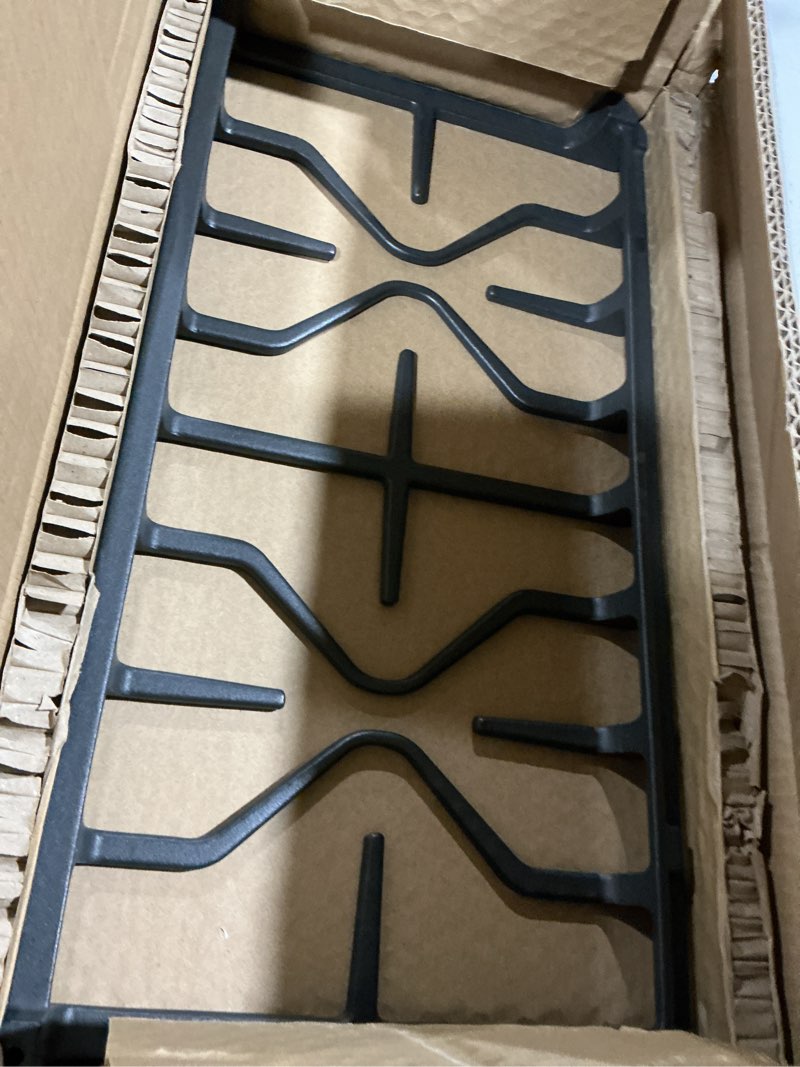 Condition photo showing Good Condition for stove grate for ge gas stove top burner side grates range oven rack wb31x27151 replacement parts cast iron flat plate general electric stovetop cooktop 2 pack 2pcs wb31x27151