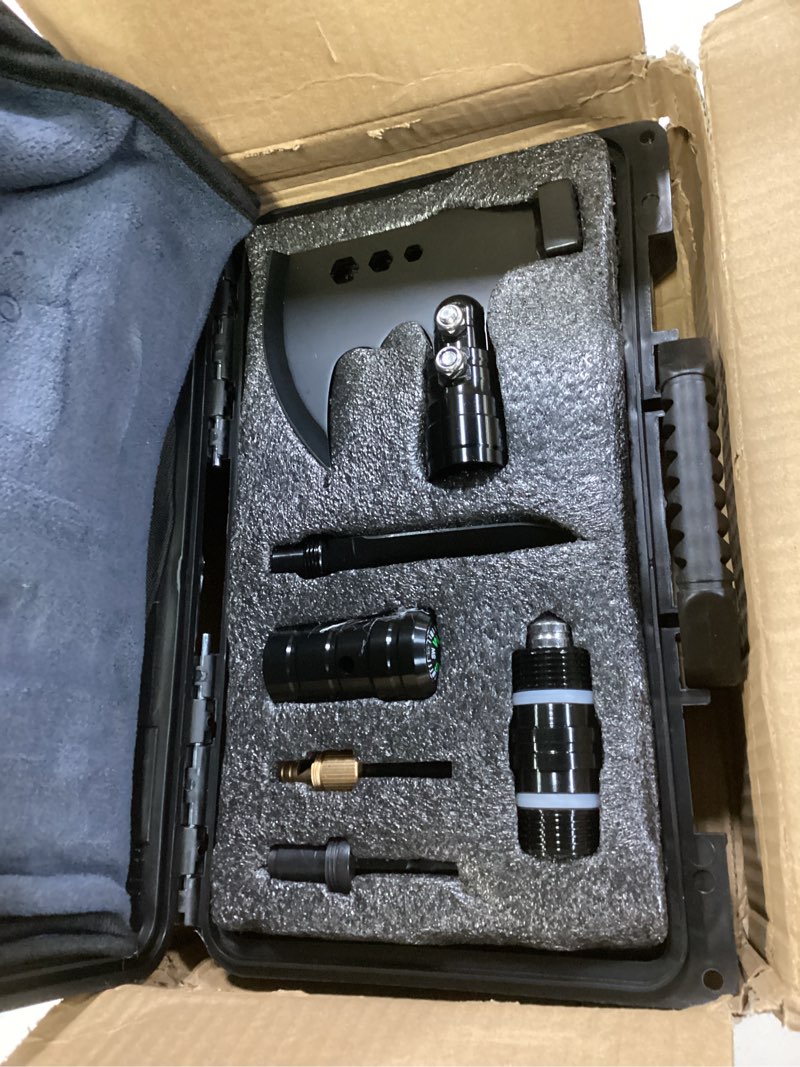 Condition photo showing Good Condition for Camping Foldable Digging Shovel,MultiTool Steel Tactical Kit, Military Survival Shovel, Military Survival Gear Car, Emergency Compact, Off-Road Heavy Duty (Axe+Shovel Set)