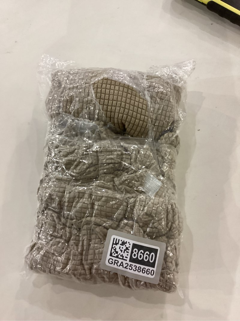 Condition photo showing New/Like New for NORTHERN BROTHERS Dining Chair Covers Seat Parson Chair Slipcover for Dining Room Set of 4, Khaki