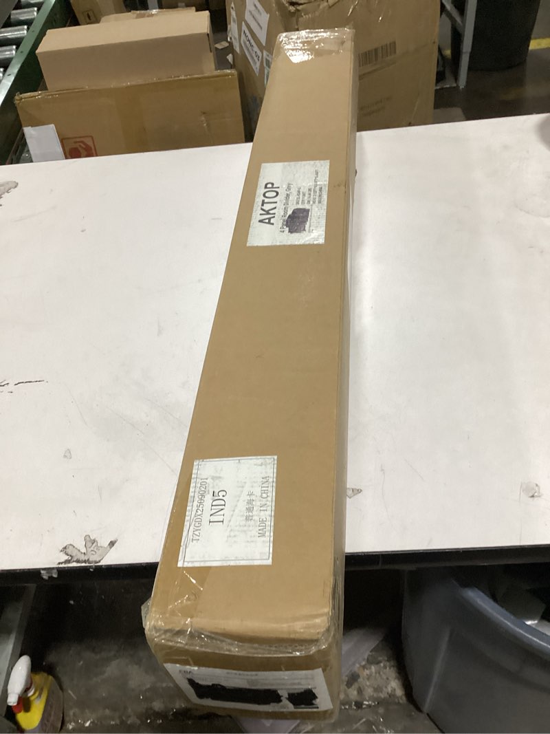 Condition photo showing New/Like New for AKTOP 4 Panel Room Divider, 6FT Portable Wall Divider for Room Separation, 88" W Fabric Partition Room Dividers and Folding Privacy Screens, Freestanding Room Separators for Home Office Bedroom, Grey