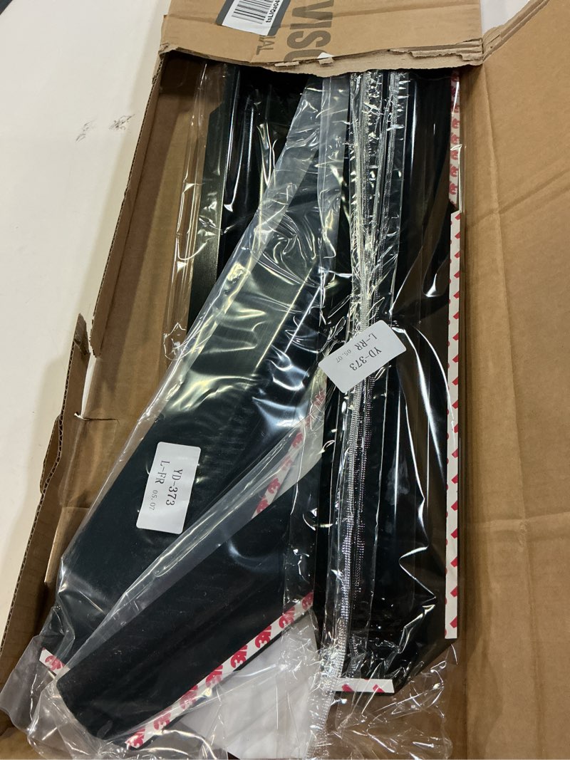 Condition photo showing Good Condition for in-channel window visors rain guards for 2019-2026 chevy silverado/gmc sierra 1500 crew cab, window vent wind shades deflectors 2019-2026 silverado/sierra crew cab