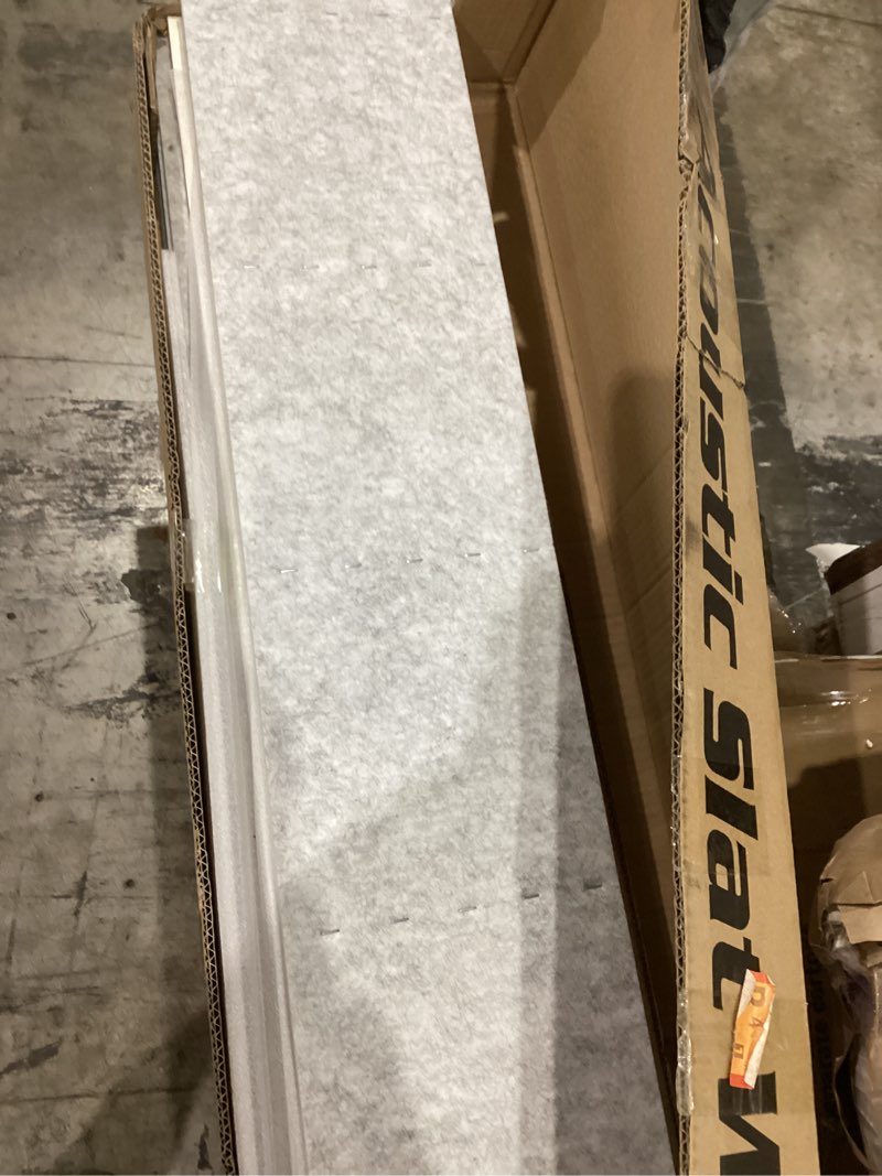 Condition photo showing Good Condition for art3d 4-piece wood slat acoustic panels for stylish decor and noise reduction, 3d textured panel for ceiling and wall, white elm 4pcs - 94.5 * 7.9 inch white elm 4