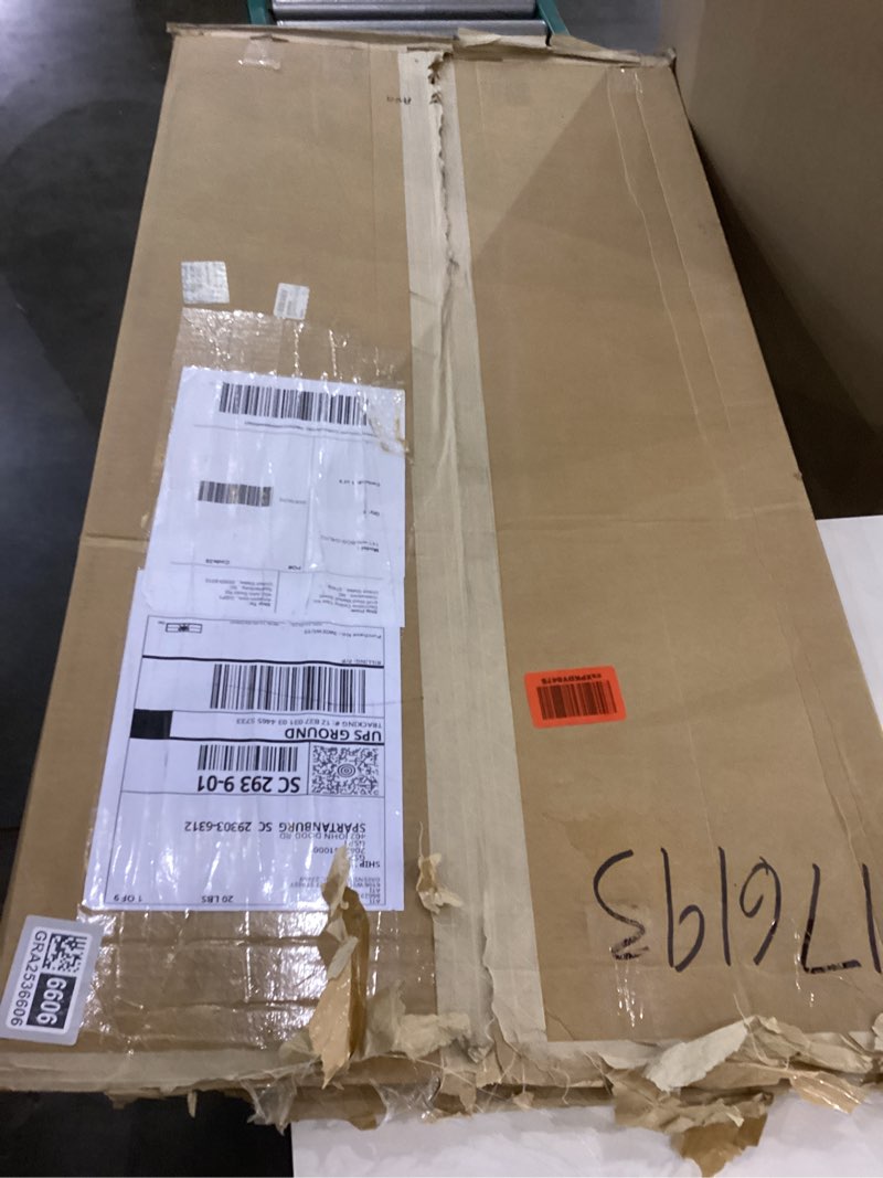 Condition photo showing As Is for From Plain To Beautiful In Hours 141 Boston PVC Lite Ceiling Tile 2ft. x 4ft, White Matte, 12 Pack