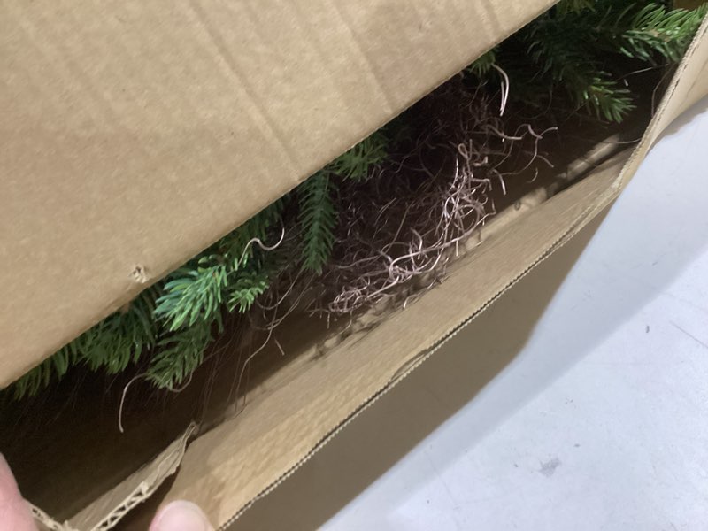 Condition photo showing Good Condition for 26” Christmas Wreath with Hanger Lights for Front Door Outdoor Evergreen Fir Berry Clusters Pine Cones Winter Décor Indoor Wall Decorations