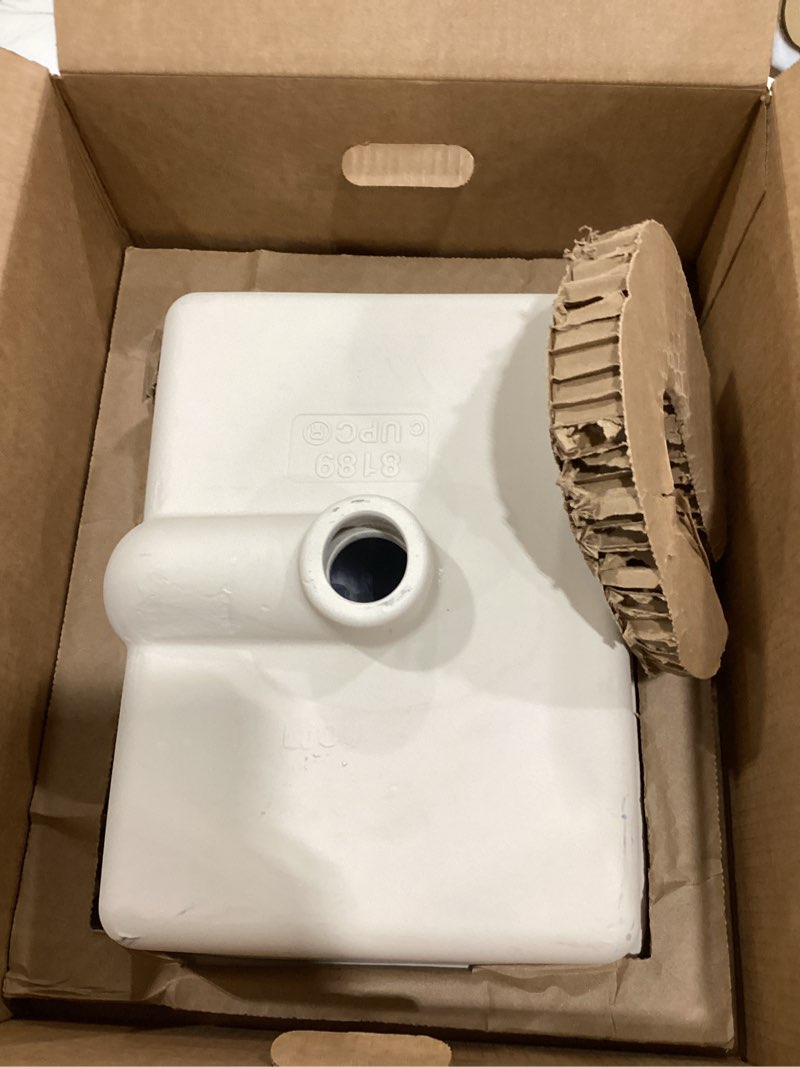 Condition photo showing As Is for kohler verticyl 17" undermount bathroom vanity sink with overflow drain, undermount bathroom sink, white 17.1 x 13.38 x 7.21 inches white