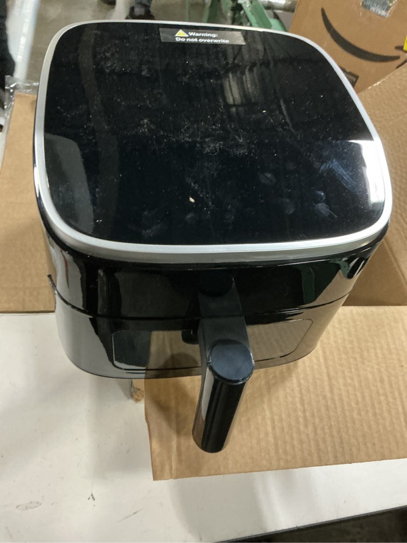 Condition photo showing Good Condition for newbulig air fryer?4qt small airfryer with easy view window and interior light, digital touchscreen with 8 presets for custom cooking, nonstick and dishwasher safe basket, black black 13.3"*10.2"*13"