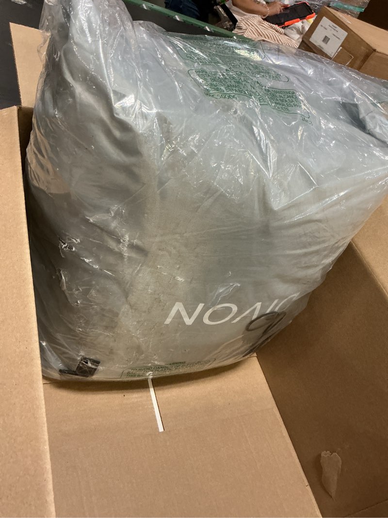Condition photo showing As Is for divon full air mattress with built in pump raised, 2 min self inflatable mattress, 18’’ blow up mattress for adults, 660 lbs portable air bed for guest, camping, travel & floor, brown brown full 18''