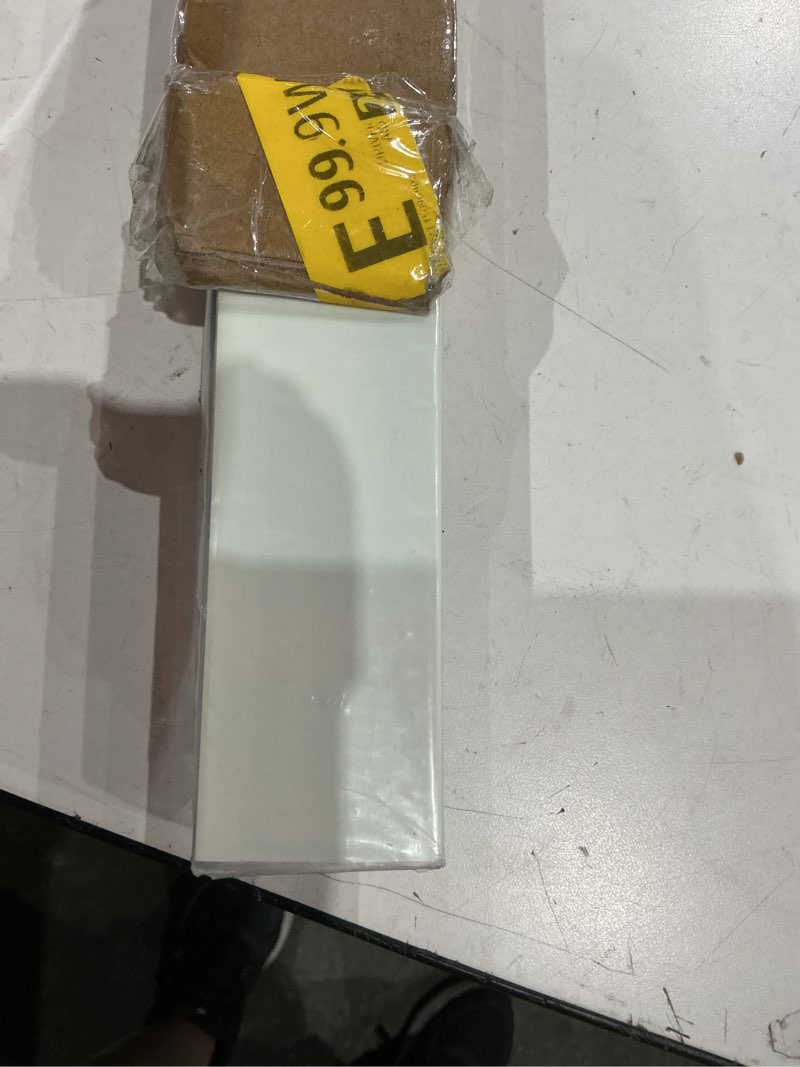 Condition photo showing As Is for light blocking strips for window shades and blinds, 100% blackout pvc side tracks light blocker for blinds, window light blocker for bedroom(white, 58", 2pcs) white-2pcs 2pcs