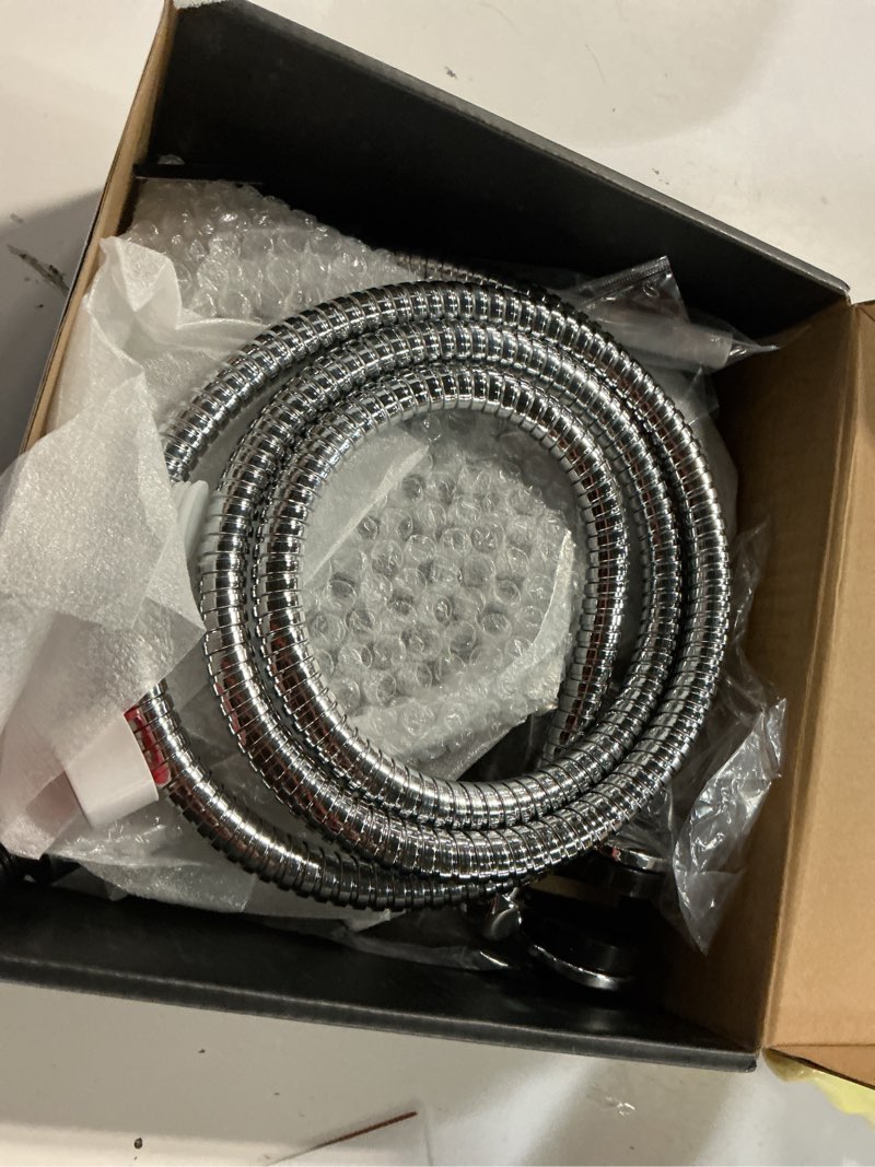 Condition photo showing Good Condition for shower head with handheld spray combo,high pressure dual double rain shower head with handheld 10-mode 78" hose chrome
