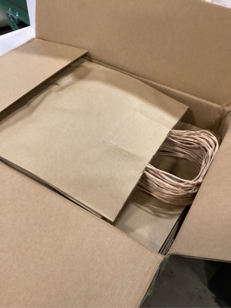 Condition photo showing New/Like New for vanhel 120 pack kraft paper bags with handles,assorted sizes gift bags bulk kraft paper bags, weeding,birthday, favor,party,retail merchandise bags…, brown brown 120 count (pack of 1)