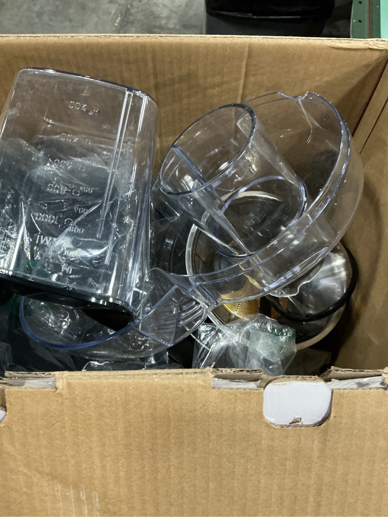 Condition photo showing As Is for KOIOS 1300W Centrifugal Juicer Machines, High Juice Yield Juice Extractor with 3 inch Wide Feed Chute, Full Copper Motor & Titanium-Plated Filter, Easy Clean, 3 Speeds, BPA Free, Stainless Steel Silver